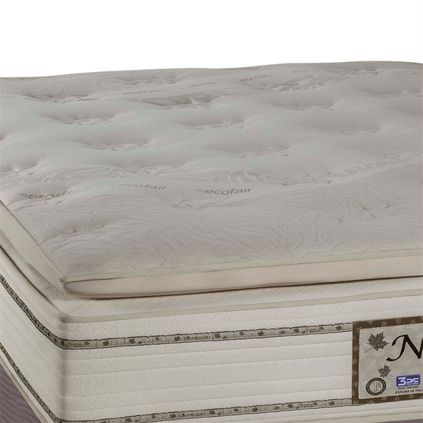 Conjunto Colchao C Box Marttel Casal L 138cm X A 72cm X P 1cm C Molas Ensacadas 3x Action Attraktiva