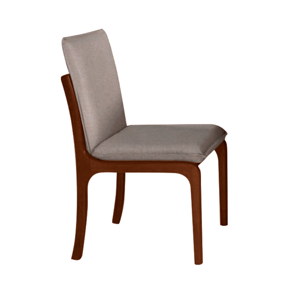 Conjunto De Jantar Perséfone C/ Mesa De Jantar 220cmx110cm C/ Tampo Laca e  Vidro Off White / Imbuia + 8 Cadeiras Estofadas Facto Bege / Imbuia -  attraktiva