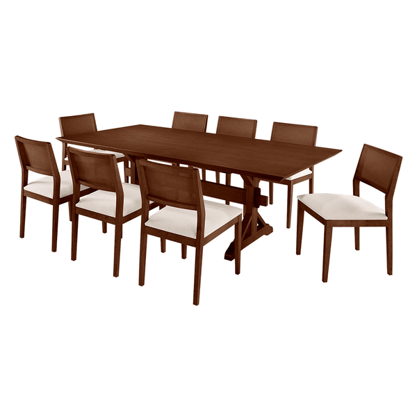 Conjunto De Jantar Hércules C/ Mesa De Jantar 160cmx90cm Tampo Em