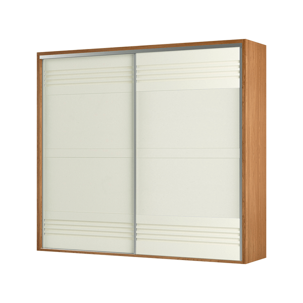 Guarda-Roupa Harvard (L: 267cm) C/ 2 Portas de Correr 100% MDF Freijó / Off White Guarda-Roupa Harvard (L: 267cm) C/ 2 Portas de Correr 100% MDF Freijó / Off White