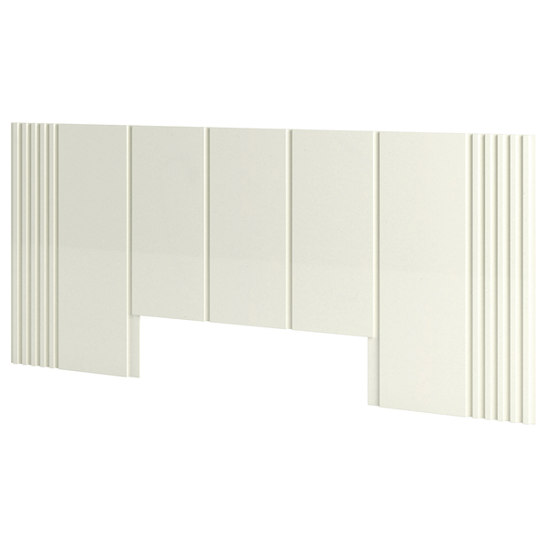 Cabeceira Vance Casal (L: 270cm) Ripada 100% MDF Off White Cabeceira Vance Casal (L: 270cm) Ripada 100% MDF Off White
