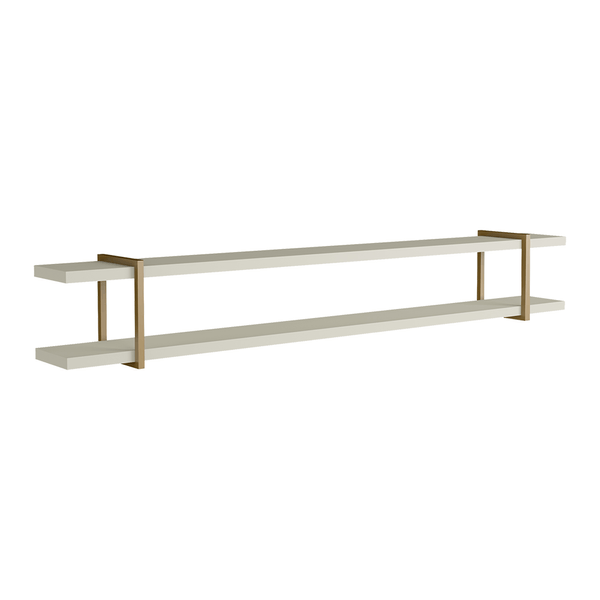 Prateleira Claire 100% MDF (L: 180cm) Luna / Dourado