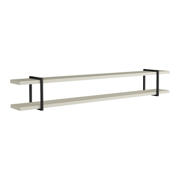 Prateleira Claire 100% MDF (L: 180cm) Luna / Preto