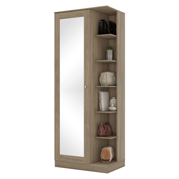 Sapateira Alba C/ 1 Porta e 5 Prateleiras Rustico Sapateira Alba C/ 1 Porta e 5 Prateleiras Rustico