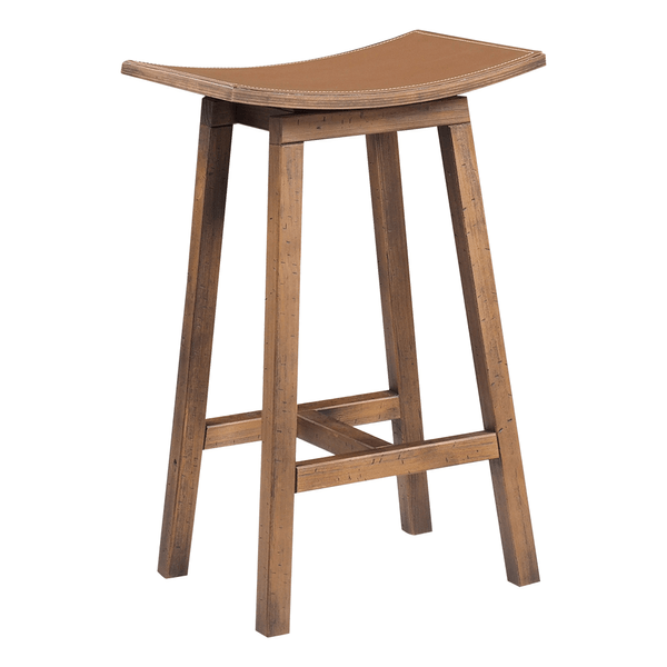 Banqueta Atalie Alta Em Madeira Maciça Rustic Brown Banqueta Atalie Alta Em Madeira Maciça Rustic Brown