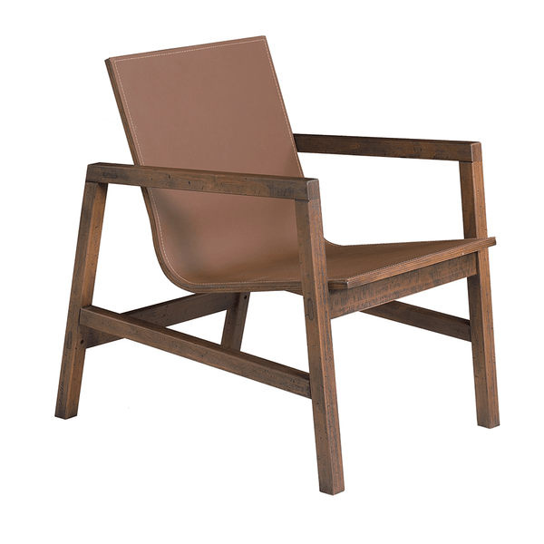 Poltrona Atalie Em Madeira Maciça Rustic Brown Poltrona Atalie Em Madeira Maciça Rustic Brown