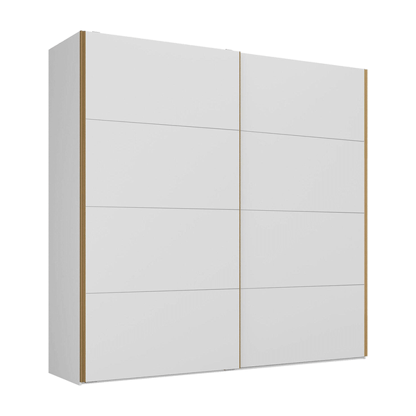 Guarda-roupa Kalein (L: 240cm) C/ 2 Portas 100% MDF Branco Guarda-roupa Kalein (L: 240cm) C/ 2 Portas 100% MDF Branco