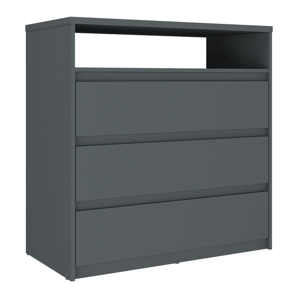 Cômoda Gale 100% MDF C/ 3 Gavetas e 1 Nicho Grafitto Cômoda Gale 100% MDF C/ 3 Gavetas e 1 Nicho Grafitto