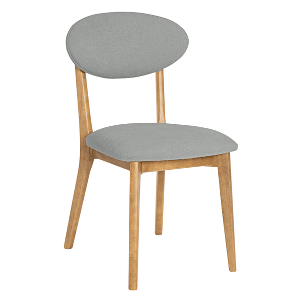 Cadeira Chimeri Estofada Bouclê Cinza / Capuccino Cadeira Chimeri Estofada Bouclê Cinza / Capuccino