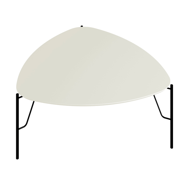 Mesa de Centro Chloe 100% MDF Alta Luna / Preto Mesa de Centro Chloe 100% MDF Alta Luna / Preto