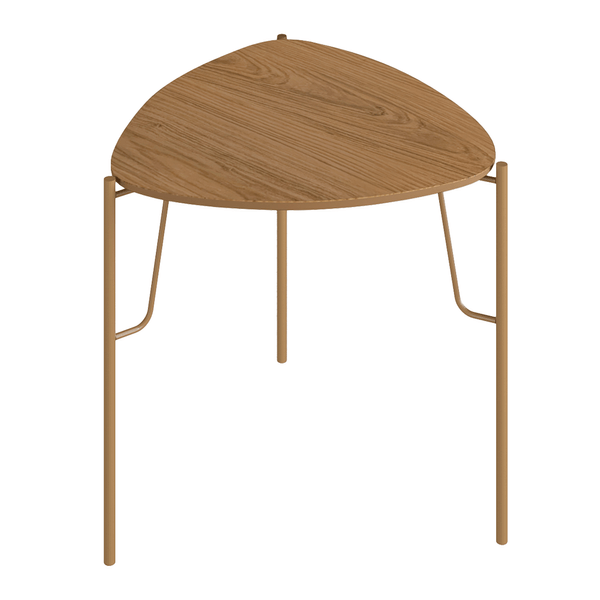 Mesa Lateral Chloe 100% MDF Alta Louro / Dourado Mesa Lateral Chloe 100% MDF Alta Louro / Dourado