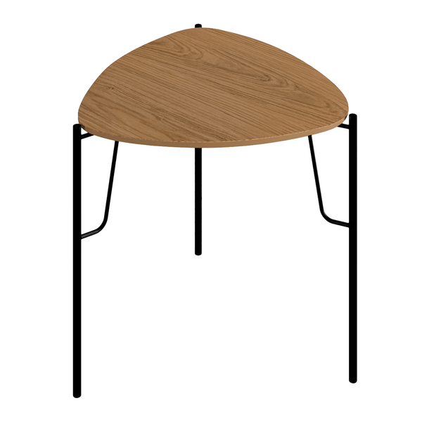 Mesa Lateral Chloe 100% MDF Alta Louro / Preto Mesa Lateral Chloe 100% MDF Alta Louro / Preto