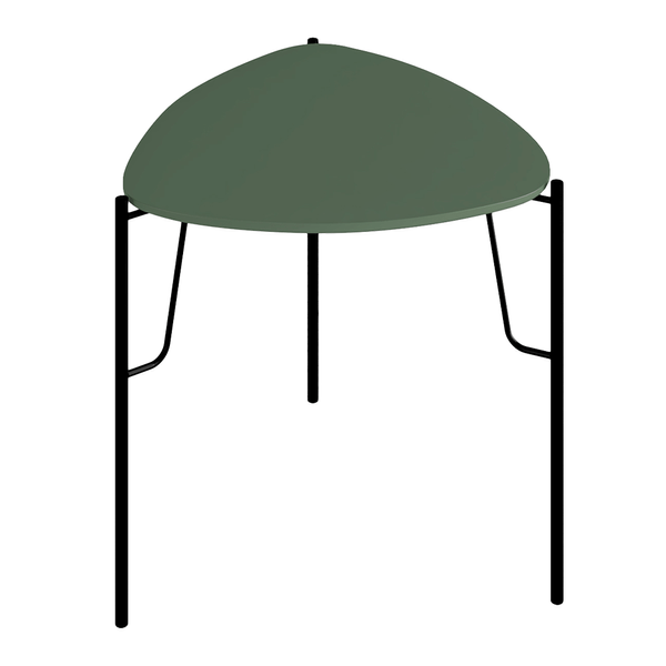 Mesa Lateral Chloe 100% MDF Alta Verde Musgo / Preto Mesa Lateral Chloe 100% MDF Alta Verde Musgo / Preto