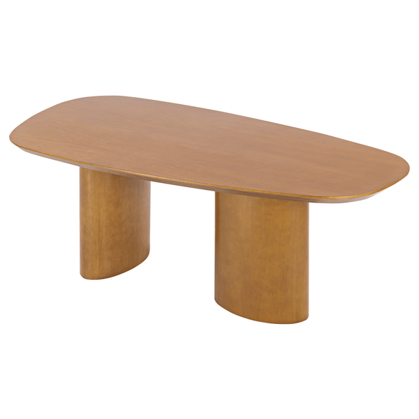 Mesa de Jantar Arundell 220cm x 110cm C/ Tampo Organico Laminado Tauari Capuccino