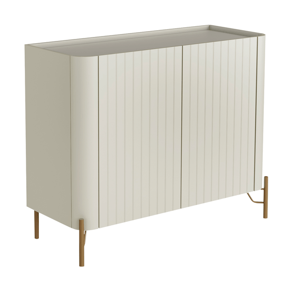 Buffet Chloe 100% MDF C/ 2 Portas Brise Luna / Dourado