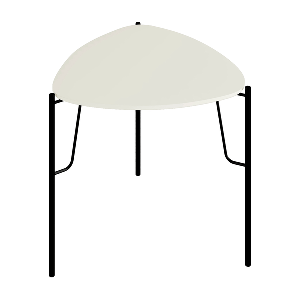 Mesa Lateral Chloe 100% MDF Baixa Luna / Preto Mesa Lateral Chloe 100% MDF Baixa Luna / Preto