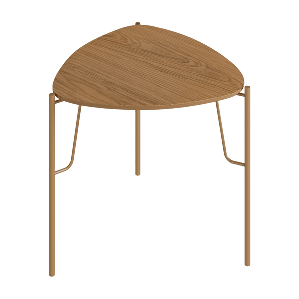 Mesa Lateral Chloe 100% MDF Baixa Louro / Dourado Mesa Lateral Chloe 100% MDF Baixa Louro / Dourado