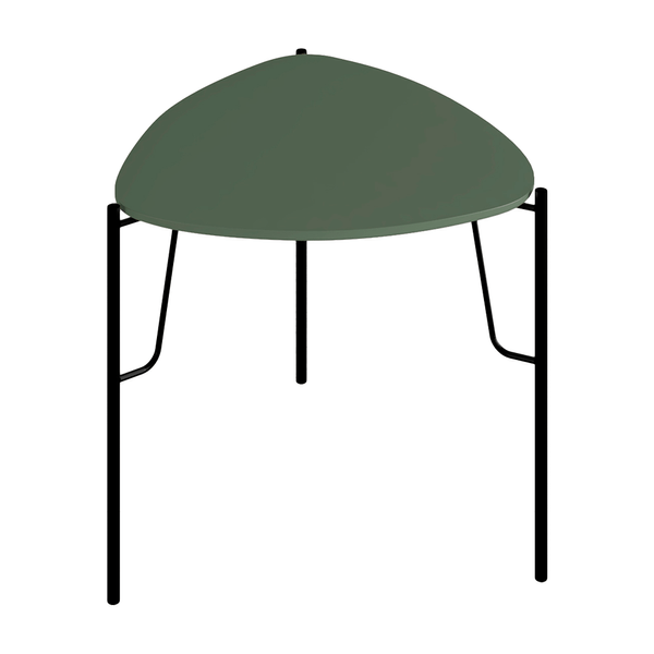 Mesa Lateral Chloe 100% MDF Baixa Verde Musgo / Preto Mesa Lateral Chloe 100% MDF Baixa Verde Musgo / Preto