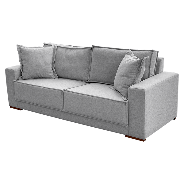 Sofá de Living Benedetti 3 Lugares (L: 220cm) C/ Molas Ensacadas Linho Cinza Sofá de Living Benedetti 3 Lugares (L: 220cm) C/ Molas Ensacadas Linho Cinza
