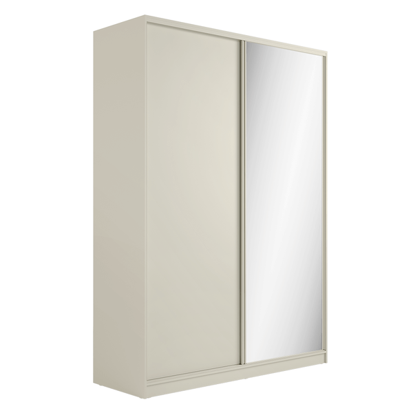 Guarda-Roupa Chloe (L: 174cm) 100% MDF Laterais Retas C/ 1 Porta Espelhada Luna Guarda-Roupa Chloe (L: 174cm) 100% MDF Laterais Retas C/ 1 Porta Espelhada Luna