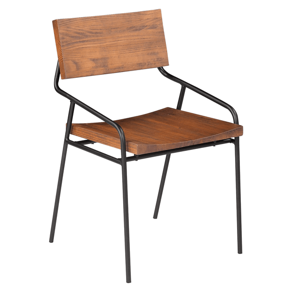 Cadeira Balair Em Aço Carbono e Madeira Maciça Grafite / Walnut Escovado Cadeira Balair Em Aço Carbono e Madeira Maciça Grafite / Walnut Escovado