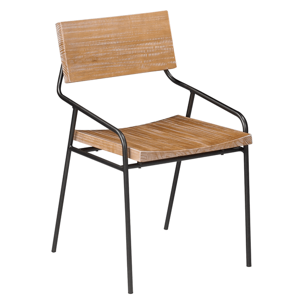 Cadeira Balair Em Aço Carbono e Madeira Maciça Grafite / Driftwood Escovado Cadeira Balair Em Aço Carbono e Madeira Maciça Grafite / Driftwood Escovado