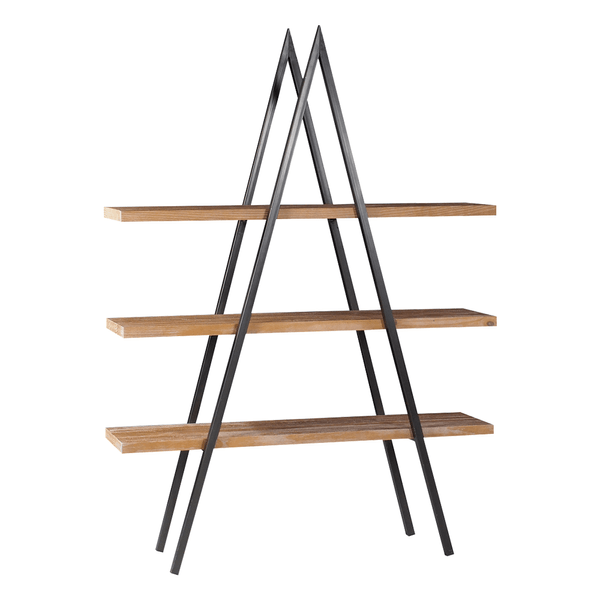 Estante Solvoy C/ 3 Prateleiras em Madeira Maciça Grafite / Driftwood Estante Solvoy C/ 3 Prateleiras em Madeira Maciça Grafite / Driftwood