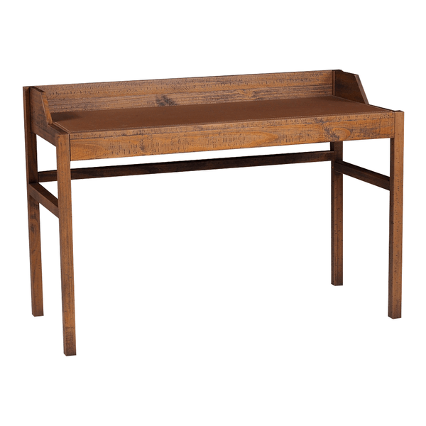 Escrivaninha Agard Em Madeira Maciça Rustic Brown Escrivaninha Agard Em Madeira Maciça Rustic Brown