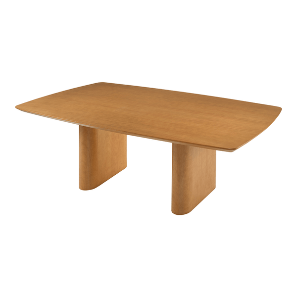 Mesa de Jantar Ravena 220cm x 110cm C/ Tampo Barril Laminado Tauari Capuccino