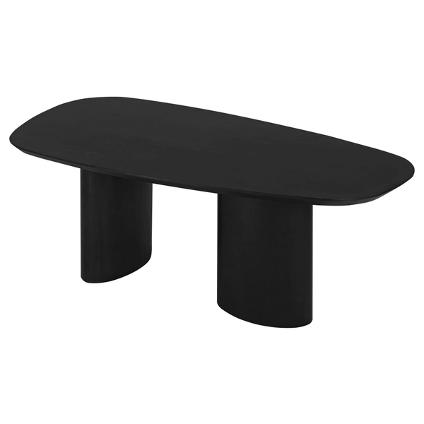 Mesa de Jantar Arundell 220cm x 110cm C/ Tampo Organico Laminado Tauari Ébano Mesa de Jantar Arundell 220cm x 110cm C/ Tampo Organico Laminado Tauari Ébano