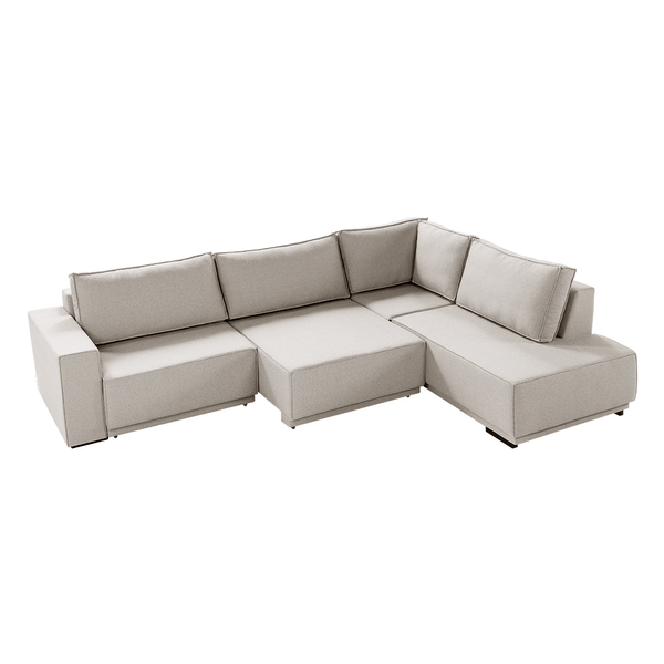 Sofá de Canto Requinte 7 Lugares (L: 305cm x 210cm) Retrátil C/ Encosto Almofadas Soltas Linho Cru Sofá de Canto Requinte 7 Lugares (L: 305cm x 210cm) Retrátil C/ Encosto Almofadas Soltas Linho Cru