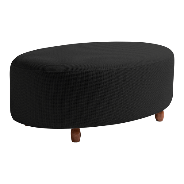 Puff Ricci Estofado Square Chumbo Puff Ricci Estofado Square Chumbo