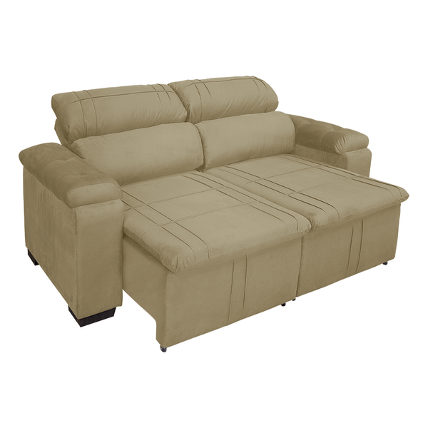 Sofá Lugo Epsilon 2 Lugares (L: 200cm) Retrátil e Reclinável Veludo Capuccino Sofá Lugo Epsilon 2 Lugares (L: 200cm) Retrátil e Reclinável Veludo Capuccino